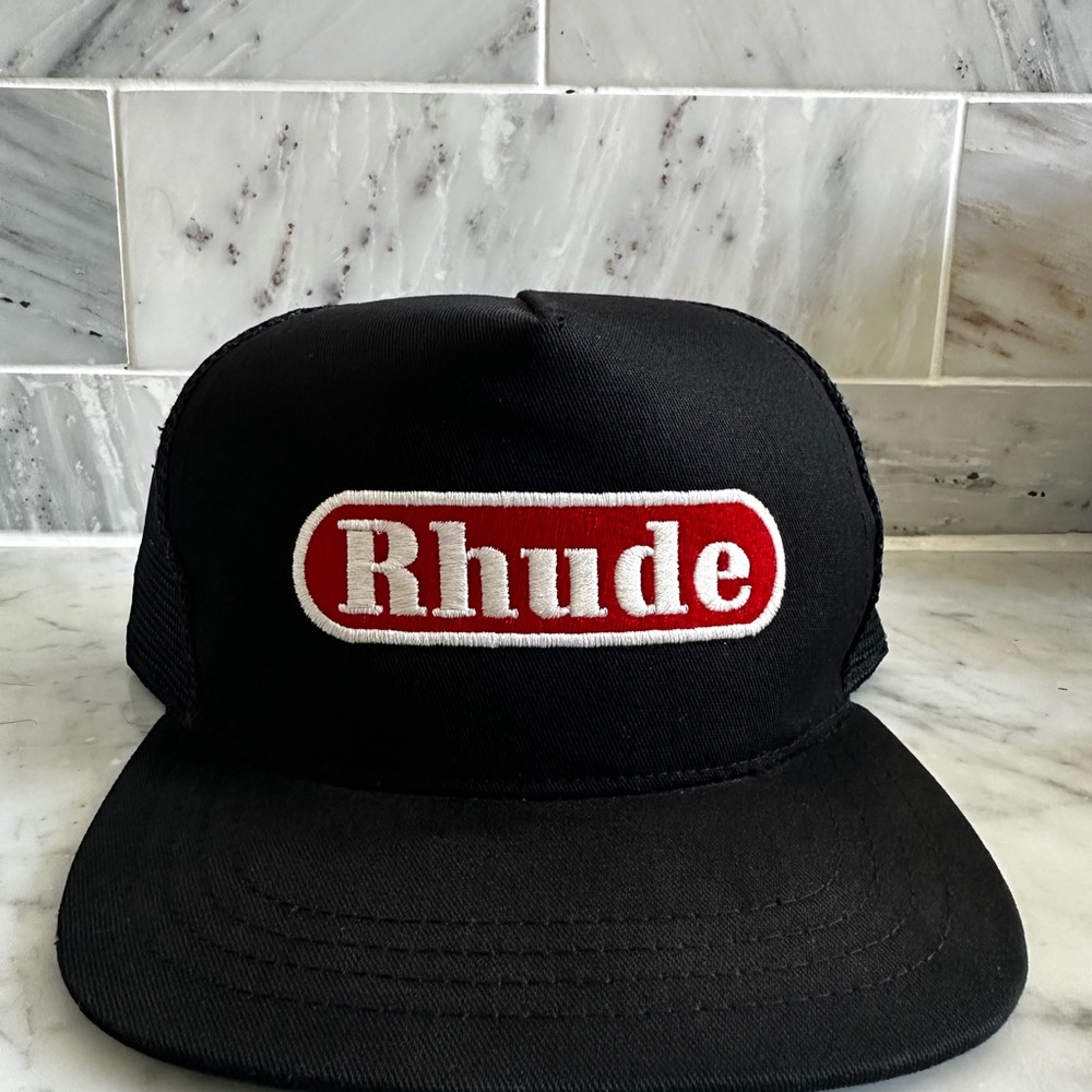RHUDE Pit Stop Trucker Hat